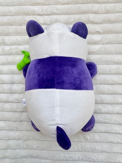 Aphmau MeeMeows Safari Purple Panda Cat Plush approx. 11"- length Used Please see photos