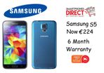 Samsung Galaxy S5 White & Blue - 16GB - Unlocked - Warranty
