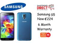 main image for ad Samsung Galaxy S5 White &amp; Blue - 16GB - Unlocked - Warranty