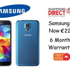 Samsung Galaxy S5 White & Blue - 16GB - Unlocked - Warranty