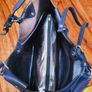 Pierre Cardin Navy Leather Handbag Image 4