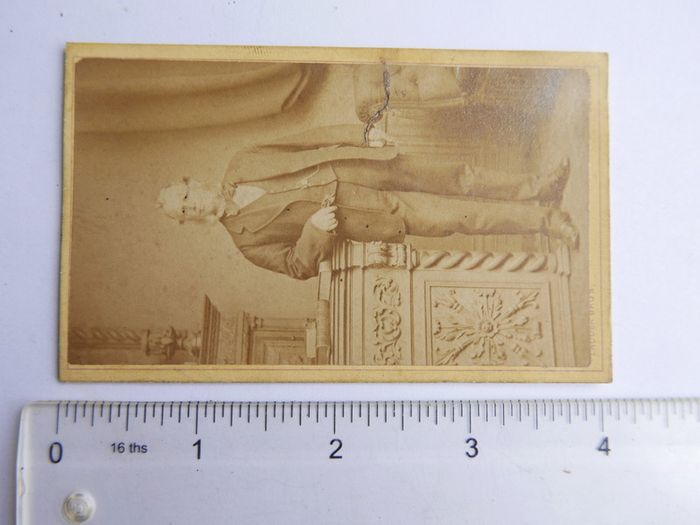 CDV Circa 1880s Lauder Bros Bearded Man Dublin Ireland