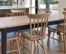 Solid Oak Neptune Table and Chairs