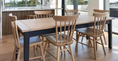 Solid Oak Neptune Table and Chairs