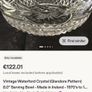 Pristine Vintage Waterford Crystal 8" Bowl, Glandore Pattern. Image 4