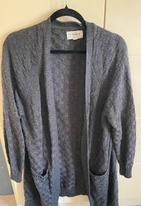 Fat Face Longline Grey Cardigan