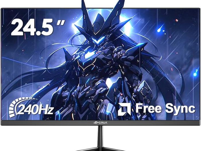 24.5 Inch 240Hz Gaming Monitor, FHD 1080P with DP1.4 & FreeSync, 1ms Response, 120% sRGB, Adjustable Height & Tilt, Vertical Display for PC/Console HDMI & DP