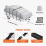 Pontoon Boat Cover, 19'-20' Waterproof Trailerable Pontoon Cover, 800D Marine Grade PU Oxford Fabric, with Motor Cover Image 5