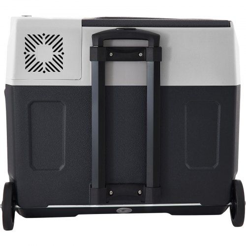 12 Volt Car Refrigerator Fridge, 50 L Single Zone Portable Freezer with Wheels and Handle, DC and 100-240V AC Compressor Cooler for Outdoor, Camping