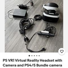 PlayStation VR1 Headset with Camera and Astro Bot Rescue Mission