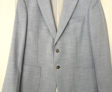 M&S Men's Single Breasted Blue Blazer Suit Jacket. Size 44in (Regular Length) - New