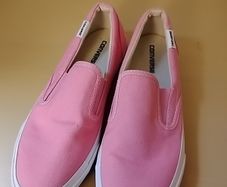 Converse pink slip ons size 3
