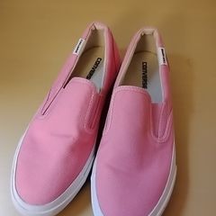 Converse pink slip ons size 3