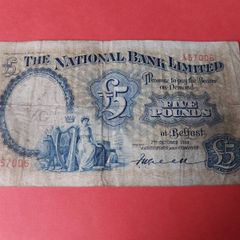 The National Bank Limited 1939 Five Pound Note