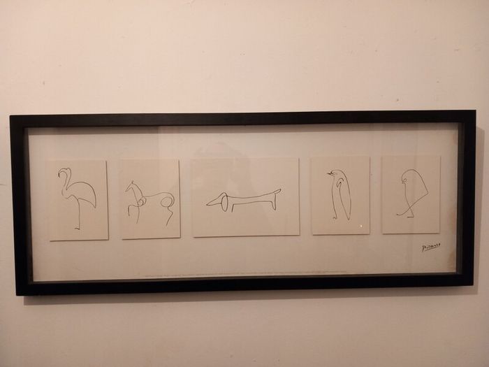 picasso animal study lithographs mounted/framed