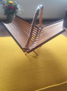 Mid Century Modern Bamboo and teak Fruit Basket