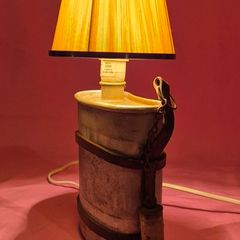 ww2 water bottle lamp