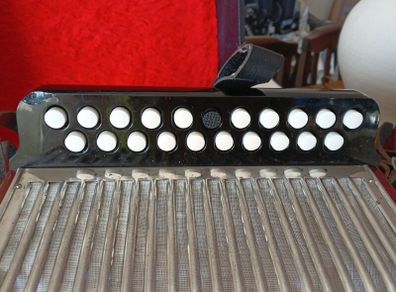 Hohner black dot double ray accorfion