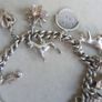 Vintage Heavy Sterling Silver Charm Bracelet length 7" - 37,9g Image 4