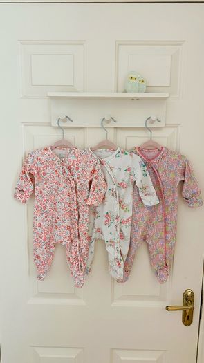Next baby girl sleepsuits/ baby grows