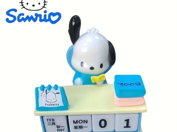 Sanrio pochacco desktop calendar figurine
