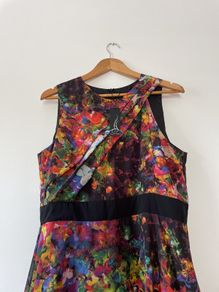 Stunning Teatro multicoloured occasion dress size 16 New