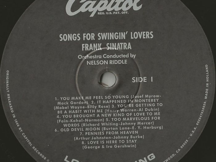 Frank Sinatra - Songs for Swingin' Lovers, Vinyl, LP, Remastered, Mono, 180g, RE