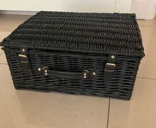 New Black Willow Storage / Hamper Basket
