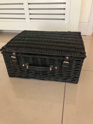 New Black Willow Storage / Hamper Basket