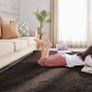 FREE EXPRESS SHIPPING Area Rugs 50x80cm for Bedroom Anti Slip - Modern Super Soft Thick Pile Small Fluffy Shaggy Rug Non Shedding Image 5