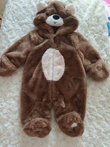 Baby Boy Bear Pramsuit 0-3 mths