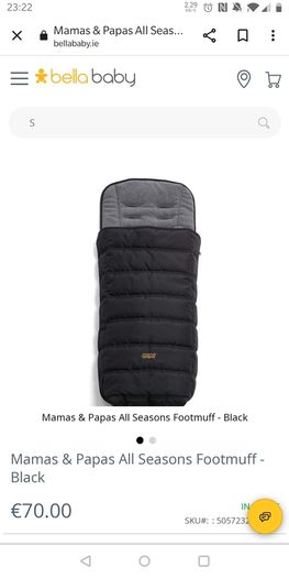 Mama's Papa's all season footmuff