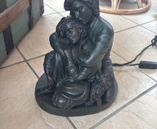 Bronze effect lovers table lamp