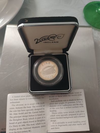 Ireland Silver proof millennium coin 1Punt