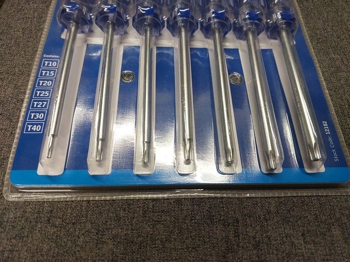 Torx Screwdriver Set BlueSpot 7 Piece T10 T40  Brand New
