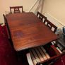 Mahogany Wood Table & 6 chairs Image 3