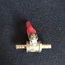 Small ball valve 1/4 6mm brass free viewing Image 2