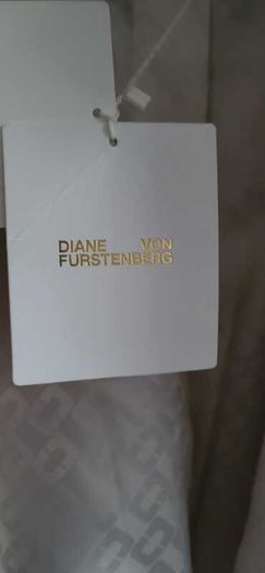 Diane Von Furstenberg White Faux Fur Coat - Sz 12-16UK - Rrp 690 - BNWT