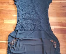 Lace Occasion shirt long back Size UK 12