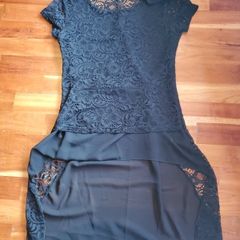 Lace Occasion shirt long back Size UK 12