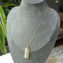 9ct Gold and Jade Pendant Necklace, Chinese Character Design, 9ct Gold Chain Image 7