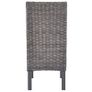 Dining Chairs 4 pcs Brown Kubu Rattan and Mango Wood Image 5