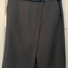 Gerard Darel Grey Wool Skirt - Size 44- UK 16 - New Without Tags