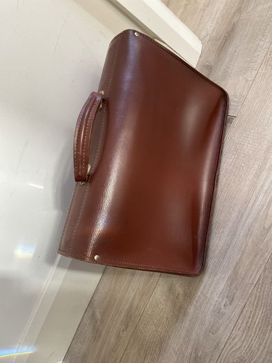Leather case Bag Brown Leather Document Case vintage Original