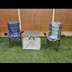 Camping chairs and tables