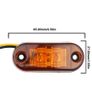 12V-24V Amber 2 LED Side Marker Light Blinker For Truck Trailer Tractor Van Waterproof Image 4