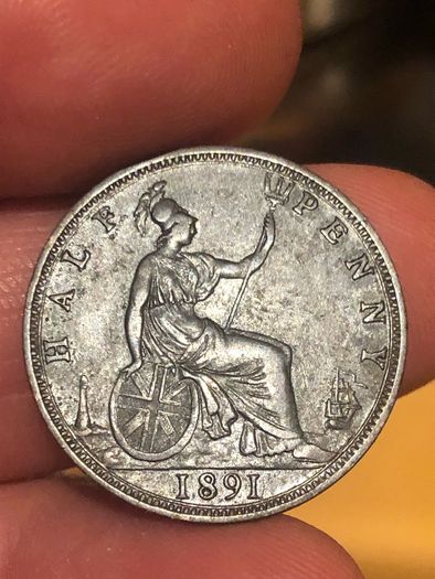 1891 Halfpenny Victoria