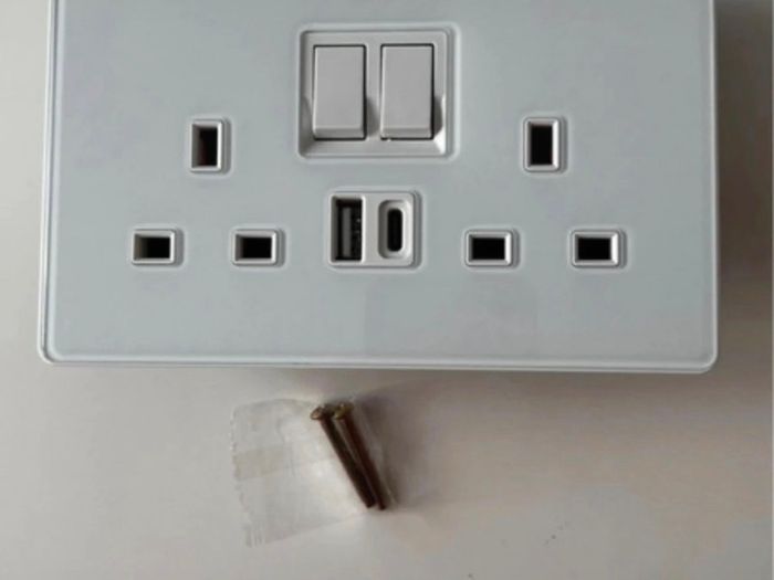 Bulk Modern Touch Light Switches & Sockets  Full Glass Panels