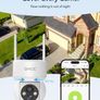 GNCC Solar Security Camera Outdoor Wireless 1080P/2MP CCTV Camera Systems, 360 PTZ Battery Powered Outdoor Camera, PIR Motion Detection, Colour Night Vision, 2-Way Audio, 2.4 GHz Wi-Fi Only Image 3