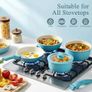 11Pcs Pots and Pans Set with Detachable Handle, Pans Set with Ceramic Non-Stick Coating, Induction Stackable Cooking Pots Set, Mobile Cookware Set Image 5